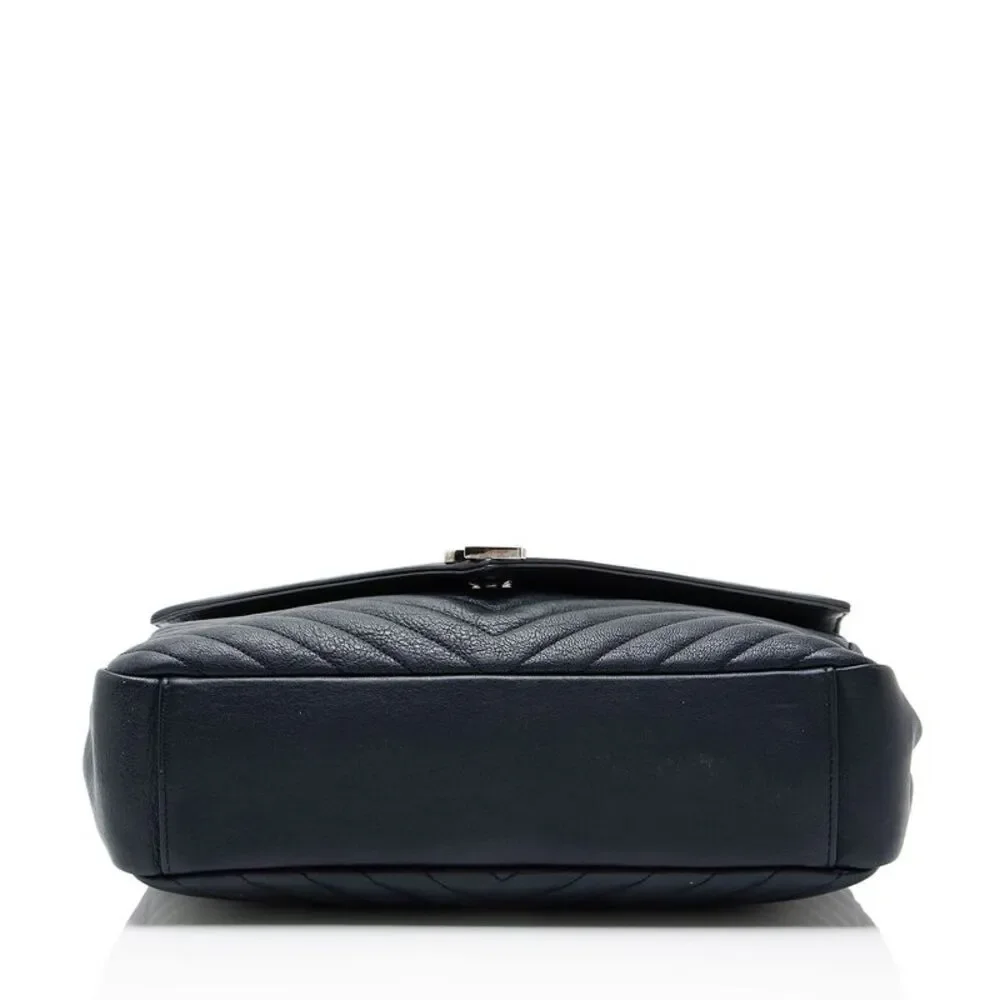 Saint Laurent Matelasse Calfskin Monogram College Large Shoulder Bag